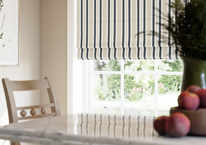 The British Stripe Co. George, Polzeath No.1 - Twist&Fit Roman Blind - Image 5
